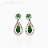 Grand Jewelled Vert - Earrings